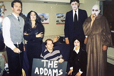 The team at Nelson Orthodontics dressed up as The Addams Family