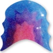 Retainer with an tie dye design